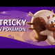 A screenshot showing off the new squirrel-looking Pokémon Greedent.